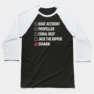 No Boat Accident Baseball T-Shirt